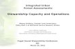 Integrated Urban  Forest Assessments: Stewardship Capacity and Operations