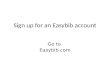 Sign up for an  Easybib  account
