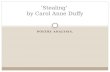 ‘Stealing’  by Carol Anne Duffy
