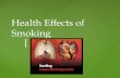Health Effects of Smoking