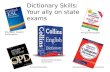 Dictionary Skills: Your ally on state exams