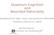Quantum Cognition and Bounded Rationality