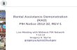 Rental Assistance Demonstration (RAD) PIH Notice 2012-32, REV-1