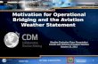 Motivation for Operational Bridging and the Aviation Weather Statement