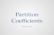 Partition  Coefficients