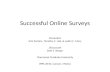 Successful Online Surveys