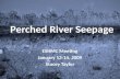 Perched River Seepage