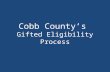 Cobb County’s  Gifted Eligibility Process