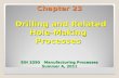 Chapter 23  Drilling and Related Hole-Making  Processes  EIN 3390   Manufacturing Processes Summer A, 2011
