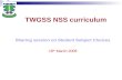 TWGSS NSS curriculum