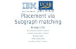 Cloud Service Placement via Subgraph matching