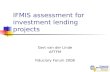 IFMIS assessment for investment lending projects
