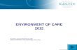 ENVIRONMENT OF CARE 2012 Mary Ellen Lesperance RN, MSN, CIC, CHSP