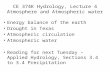 CE 374K Hydrology, Lecture  4 Atmosphere and Atmospheric water