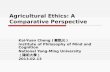 Agricultural Ethics: A Comparative Perspective