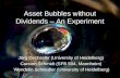 Asset Bubbles without Dividends – An Experiment