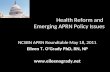Health Reform and  Emerging APRN Policy Issues