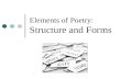 Elements of Poetry: Structure and Forms