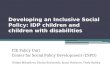 Developing an Inclusive Social Policy: IDP children and children with disabilities