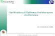 Verification of Software Architectures via Reviews