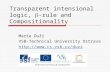 Transparent  intensional logic,  -r ule and  Compositionality