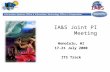 IA&S Joint PI Meeting