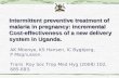 Intermittent preventive treatment of malaria in pregnancy: incremental Cost-effectiveness of a new delivery system in Uganda.
