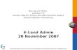E -Land Admin 20 November 2007