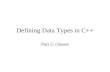 Defining Data Types in C++
