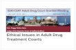 Ethical Issues in Adult Drug Treatment Courts