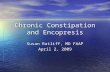 Chronic Constipation and Encopresis