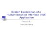Design Exploration of a  Human-machine Interface (HMI) Application