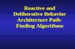 Reactive and Deliberative Behavior Architecture Path-Finding Algorithms