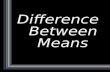 Difference  Between  Means