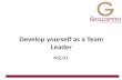 Develop yourself as a Team Leader