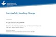 Successfully Leading Change