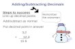 Adding/Subtracting Decimals