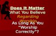 Does It Matter What You Believe