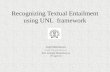 Recognizing Textual Entailment using UNL  framework