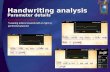 Handwriting analysis Parameter details