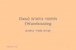 מחסני נתונים ( Data Warehousing )