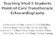 Teaching Med-5 Students Point-of-Care Transthoracic Echocardiography