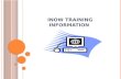 iNOW Training Information
