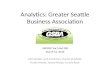 Analytics: Greater Seattle Business Association