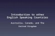 Introduction to other English Speaking Countries