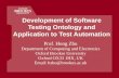 Development of Software Testing Ontology and Application to Test Automation