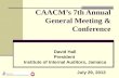 CAACM’s 7th Annual General Meeting & Conference