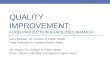 Quality improvement: Food protection & facilities Branch