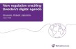 New regulation enabling  Sweden’s  digital agenda