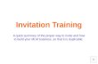 Invitation Training